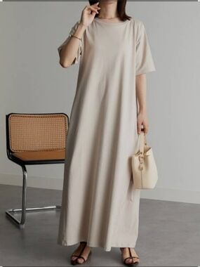 Women's Primark Short-Sleeve Beige Shirt Dress